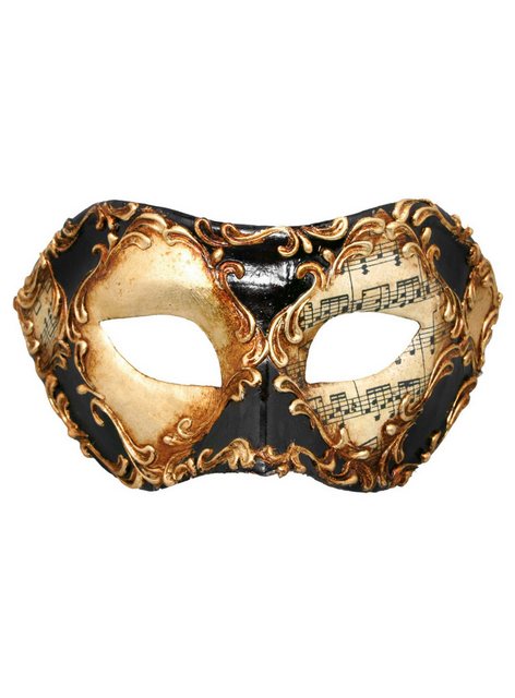Bild von Maskworld Verkleidungsmaske Colombina scacchi oro cuoio