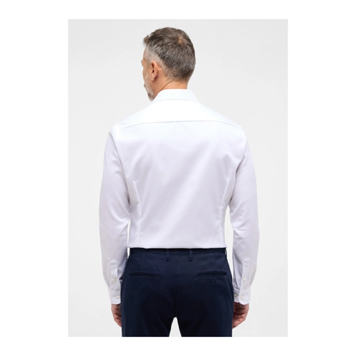 Bild von SUPER SLIM Cover Shirt in weiß unifarben