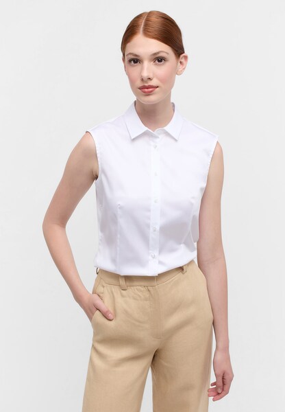 Bild von ETERNA Damen Satin Shirt Regular FIT sl weiß 44_D_sl
