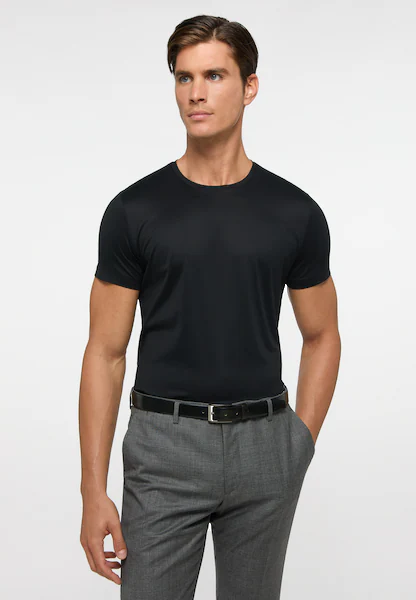 Bild von Shirt in schwarz unifarben