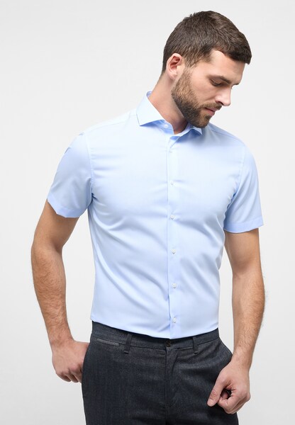 Bild von SLIM FIT Hemd in hellblau unifarben