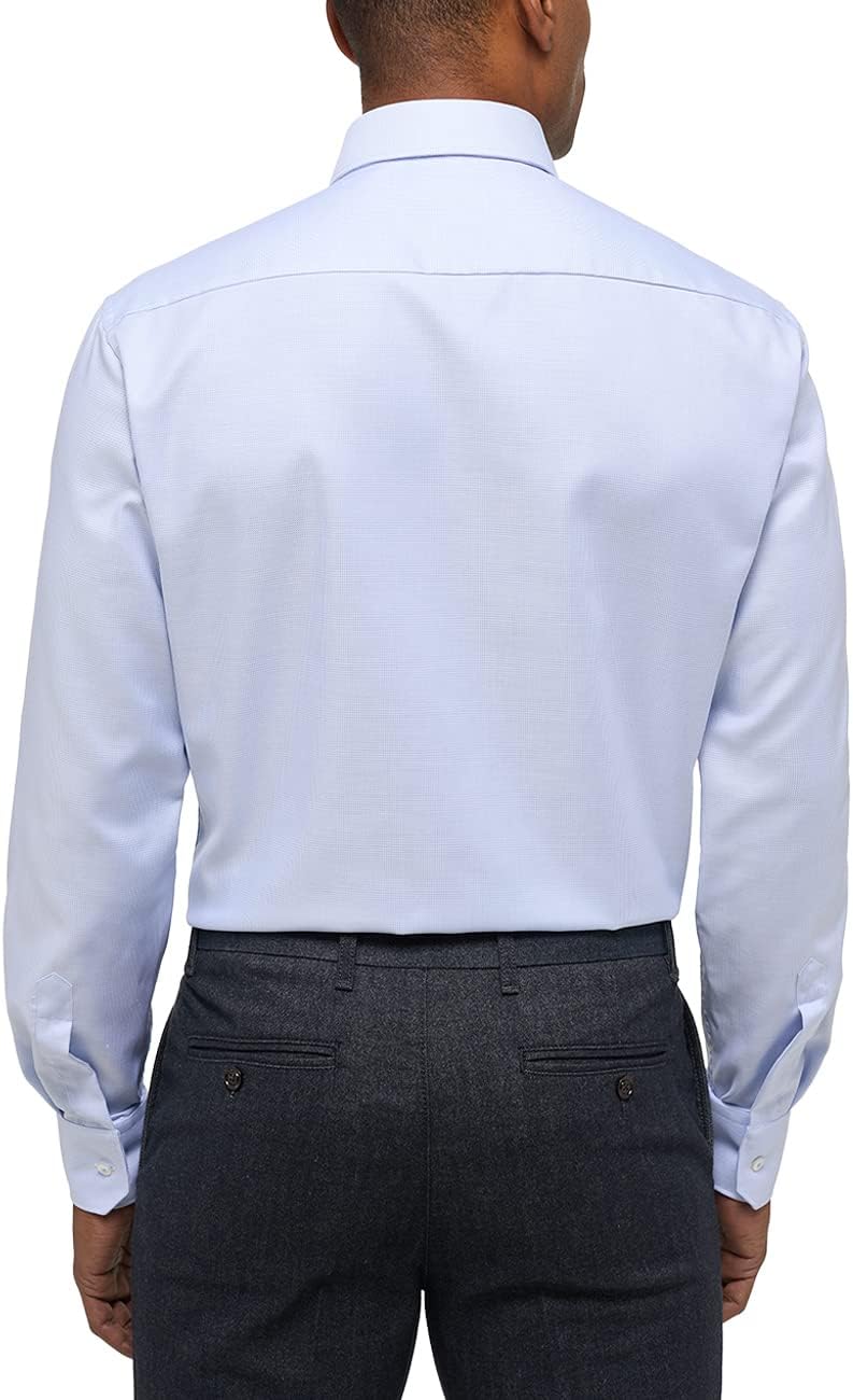 Bild von ETERNA Herren Struktur Twill Hemd Comfort FIT 1/1 hellblau 40_H_1/1
