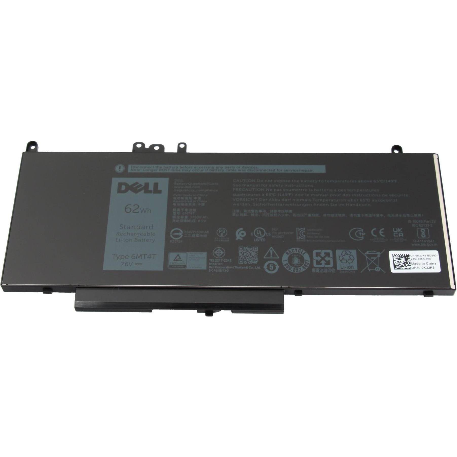 Bild von Dell HK6DV (4 Zellen, 8100 mAh), Notebook Akku