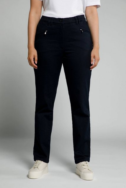 Bild von Große Größen Basic Stretchhose Mony, Damen, schwarz, Größe: 27, Baumwolle, Ulla Popken