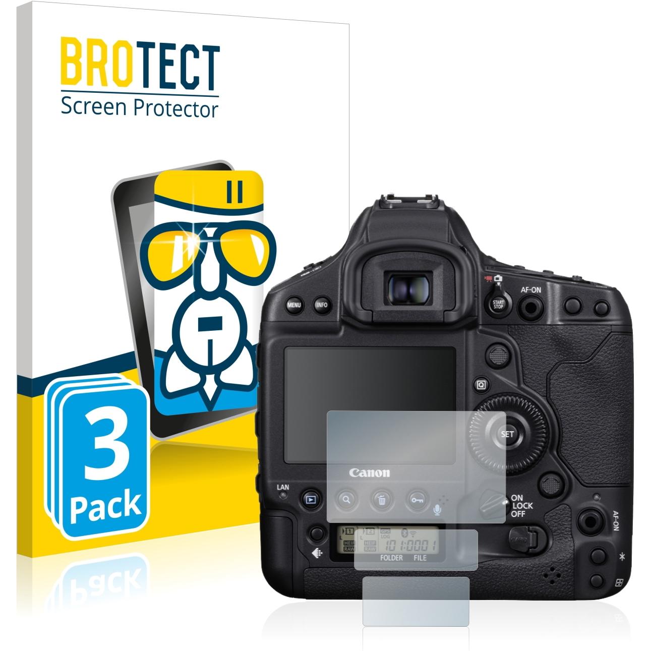 Bild von BROTECT AirGlass Panzerglasfolie (Displayschutz, EOS-1D X Mark III), Kameraschutz