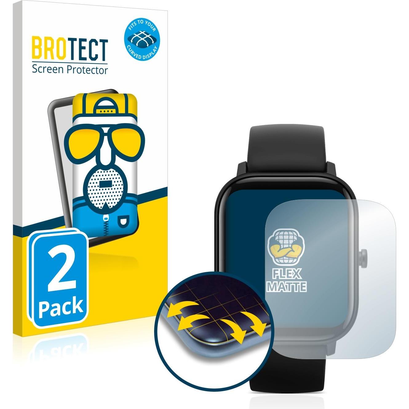 Bild von BROTECT Full-Cover Displayschutz Matt, Smartwatch Schutzfolie, Grau