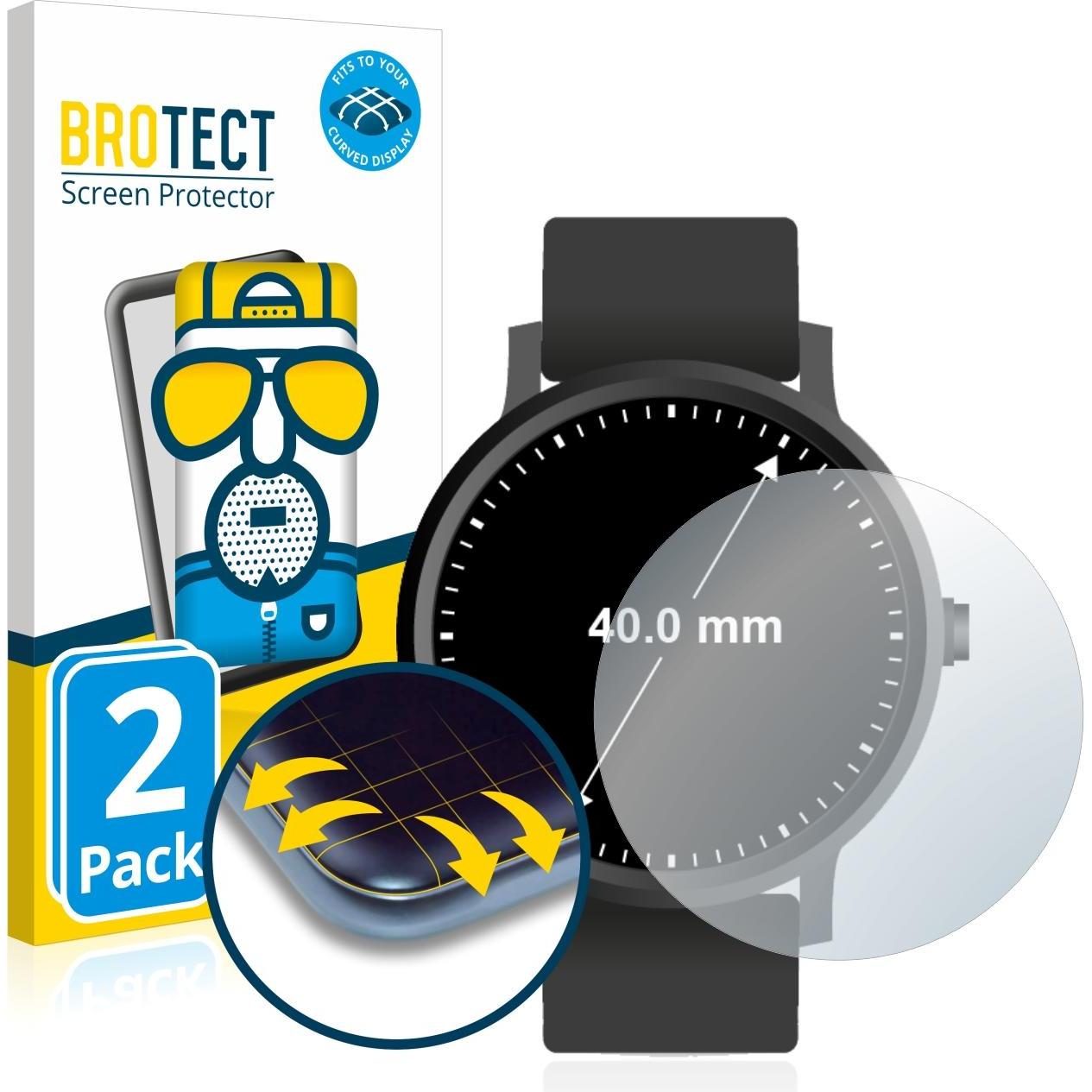 Bild von BROTECT Full-Cover Displayschutz Matt, Smartwatch Schutzfolie, Grau