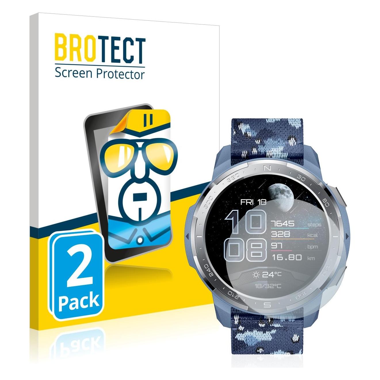 Bild von BROTECT Schutzfolie Displayschutz Klar, Smartwatch Schutzfolie, Transparent