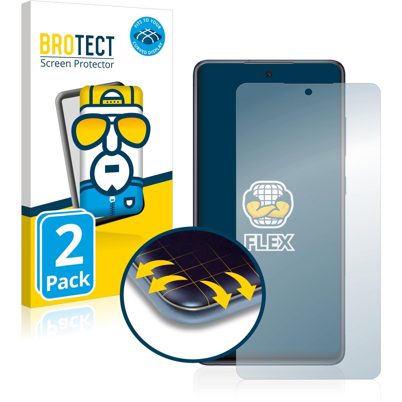 Bild von BROTECT Full-Cover Displayschutz (2 Stück, Samsung Galaxy S20 FE 5G), Smartphone Schutzfolie, Transparent