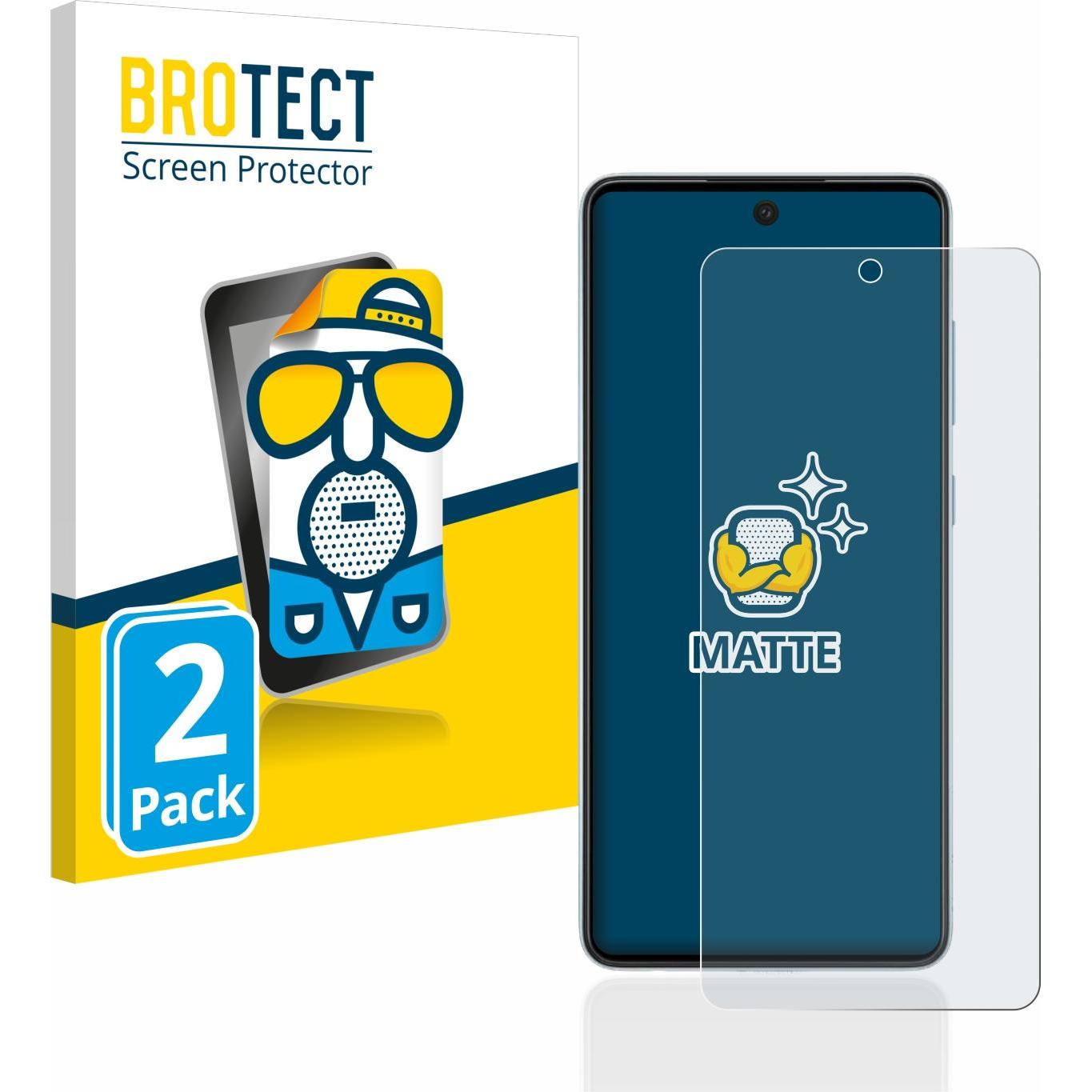 Bild von BROTECT Entspiegelungs-Schutzfolie Displayschutz Matt (2 Stück, Samsung Galaxy A52 5G), Smartphone Schutzfolie, Grau