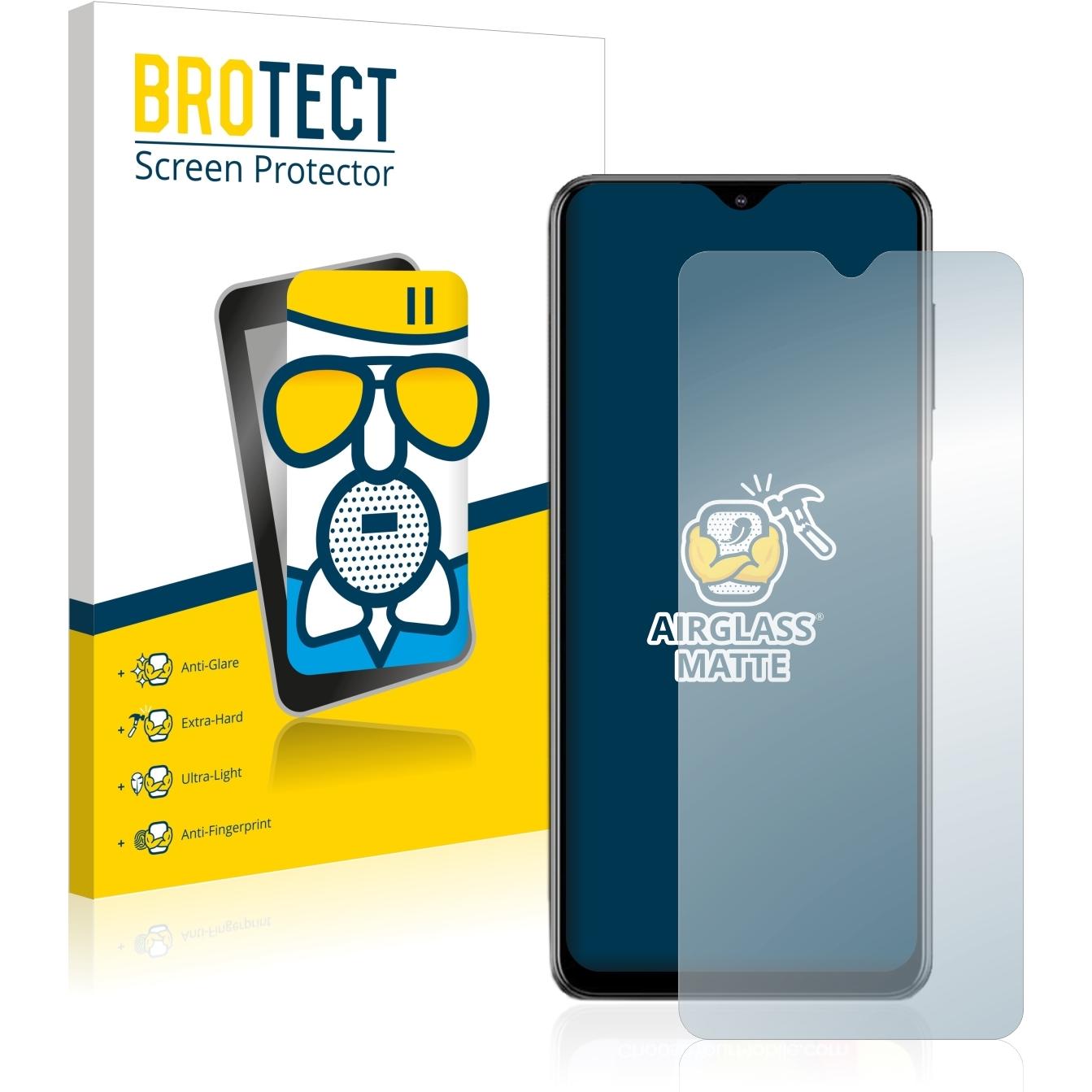 Bild von BROTECT AirGlass Panzerglasfolie Matt (1 Stück, Samsung Galaxy M12), Smartphone Schutzfolie, Grau