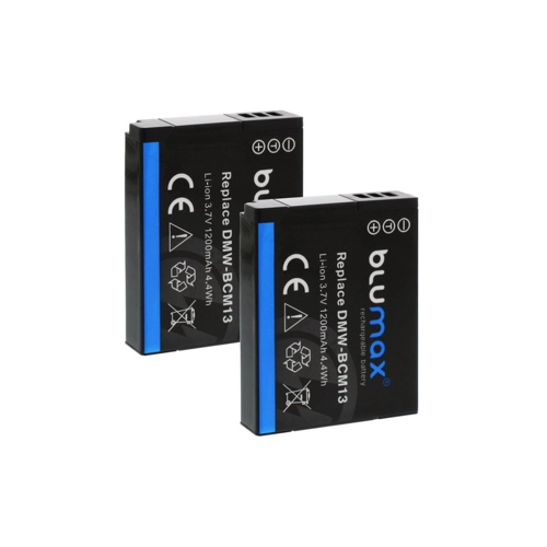 Bild von Blumax 2x DMW-BCM13 DMC-FT5 TZ41 TZ71 ZS30 1200 mAh Kamera-Akku