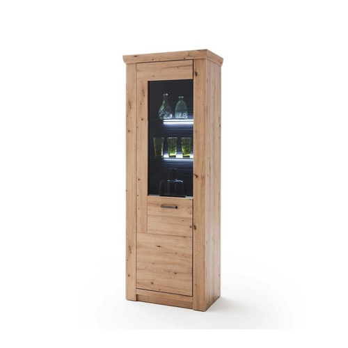 Bild von Stilvolle und moderne Vitrine: Pharao24 Vitrine Blanca mit LED Beleuchtung