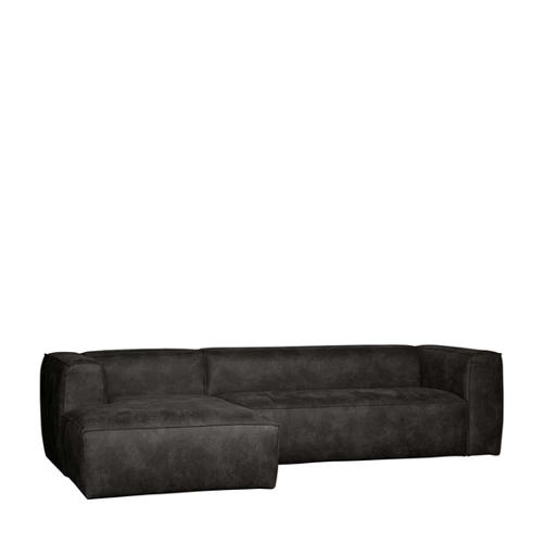 Bild von Eckgarnitur in Schwarz Recyclingleder - Basilicana