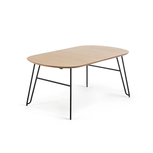 Bild von Ausziehtisch mit Eiche furniert oval – Eleganz für Ihr Zuhause