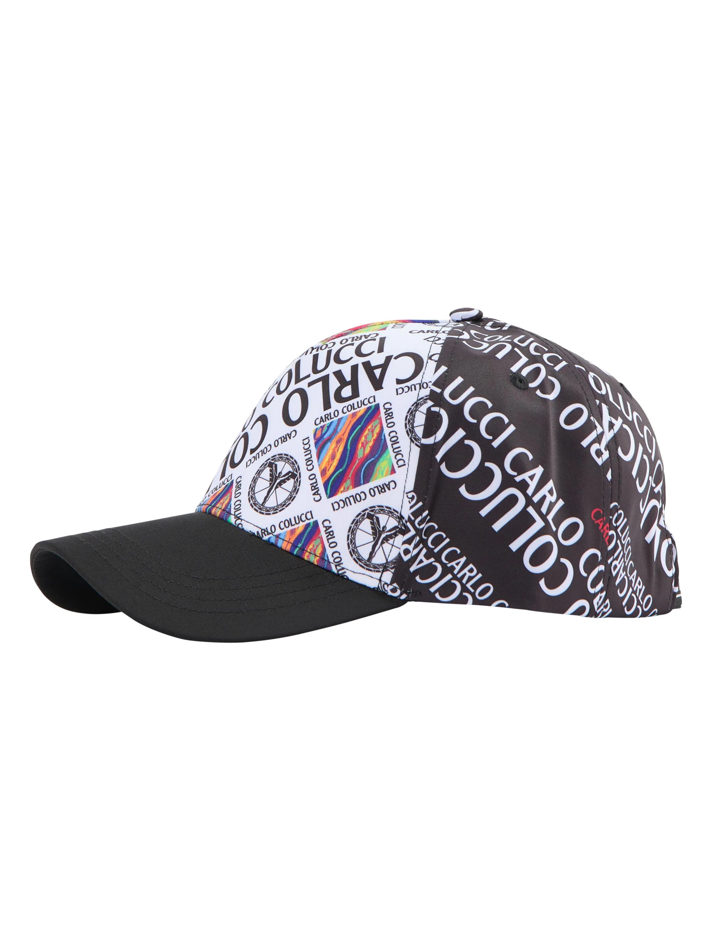 Bild von Carlo Colucci Basecap mit Block-Schriftzügen - Schwarz OS