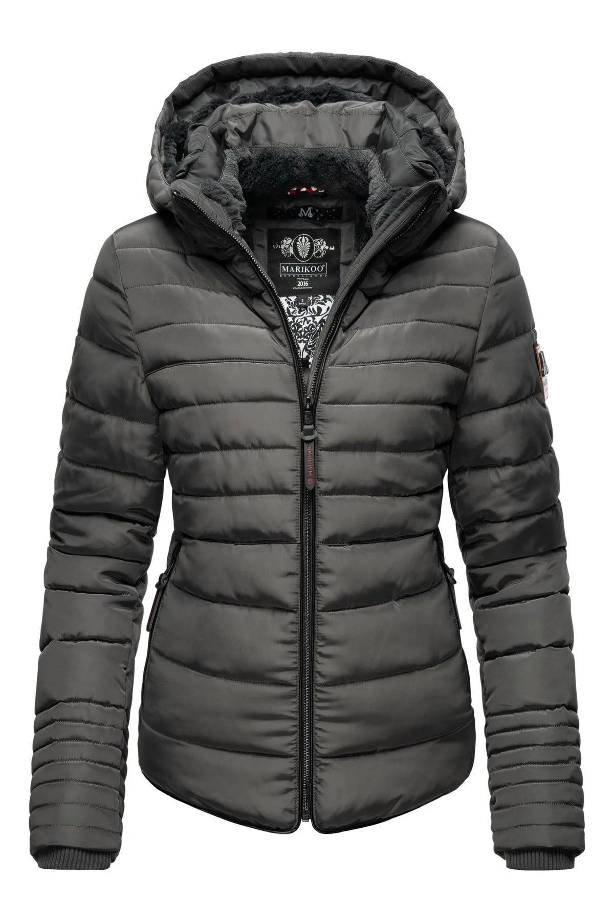 Bild von Marikoo Winterjacke Grau Basic für Damen - XL