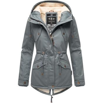 Bild von Marikoo Winterjacke Manolya stylischer Kurzmantel mit weichem Teddyfell-Futter