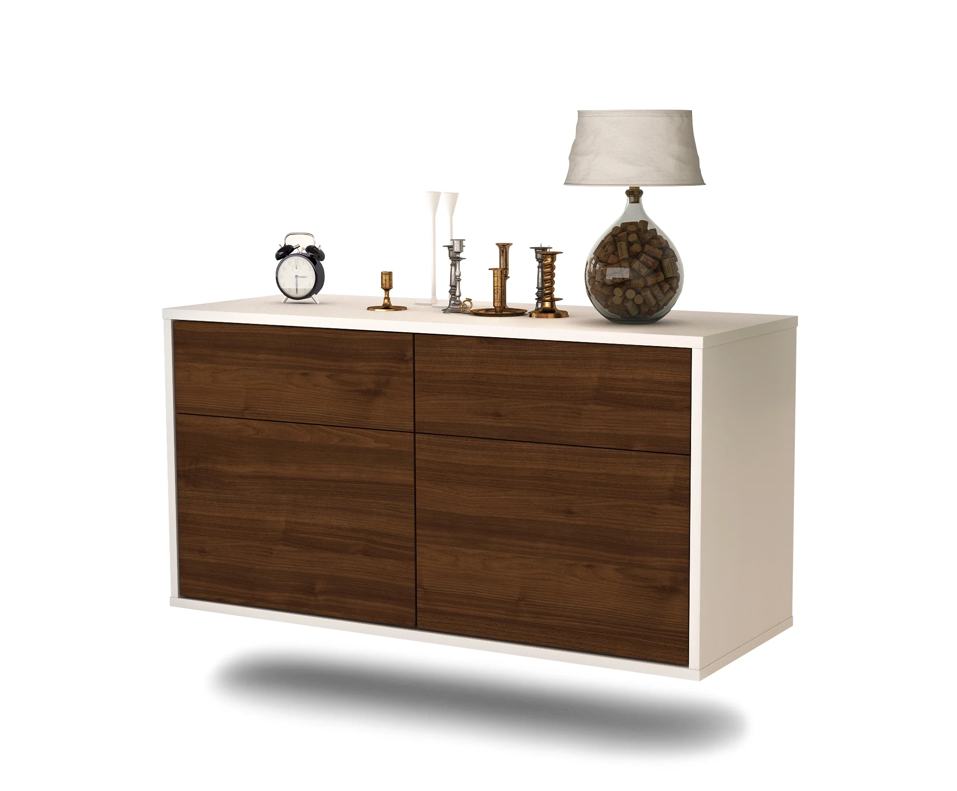 Bild von Lowboard Austin, Walnuss, hängend (92x49x35cm)
