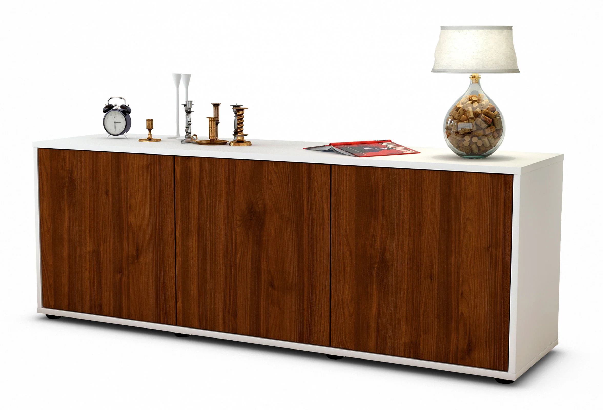 Bild von Lowboard Allegra, Walnuss (136x49x35cm)