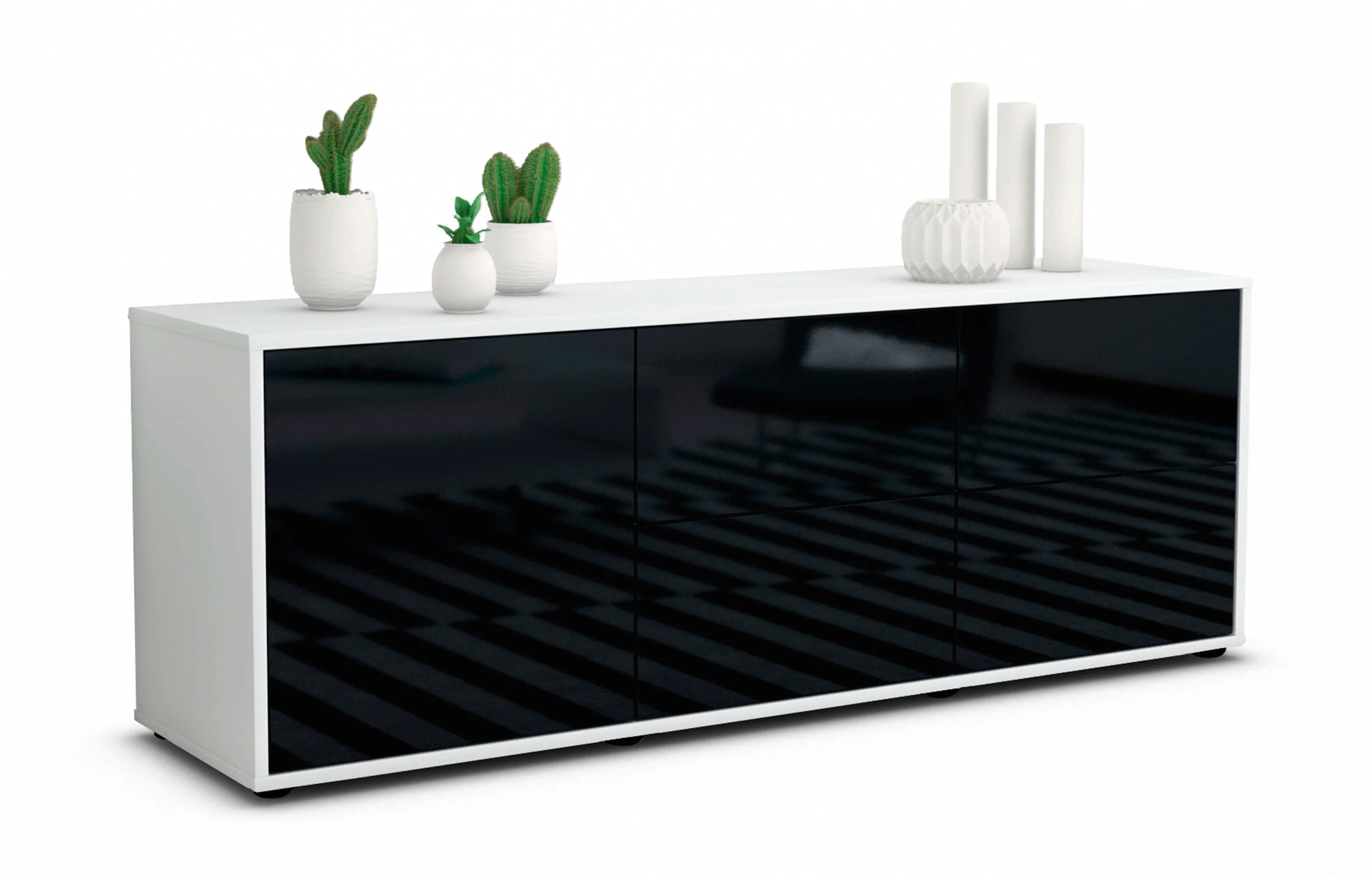 Bild von Lowboard Aloisia, Schwarz (136x49x35cm)