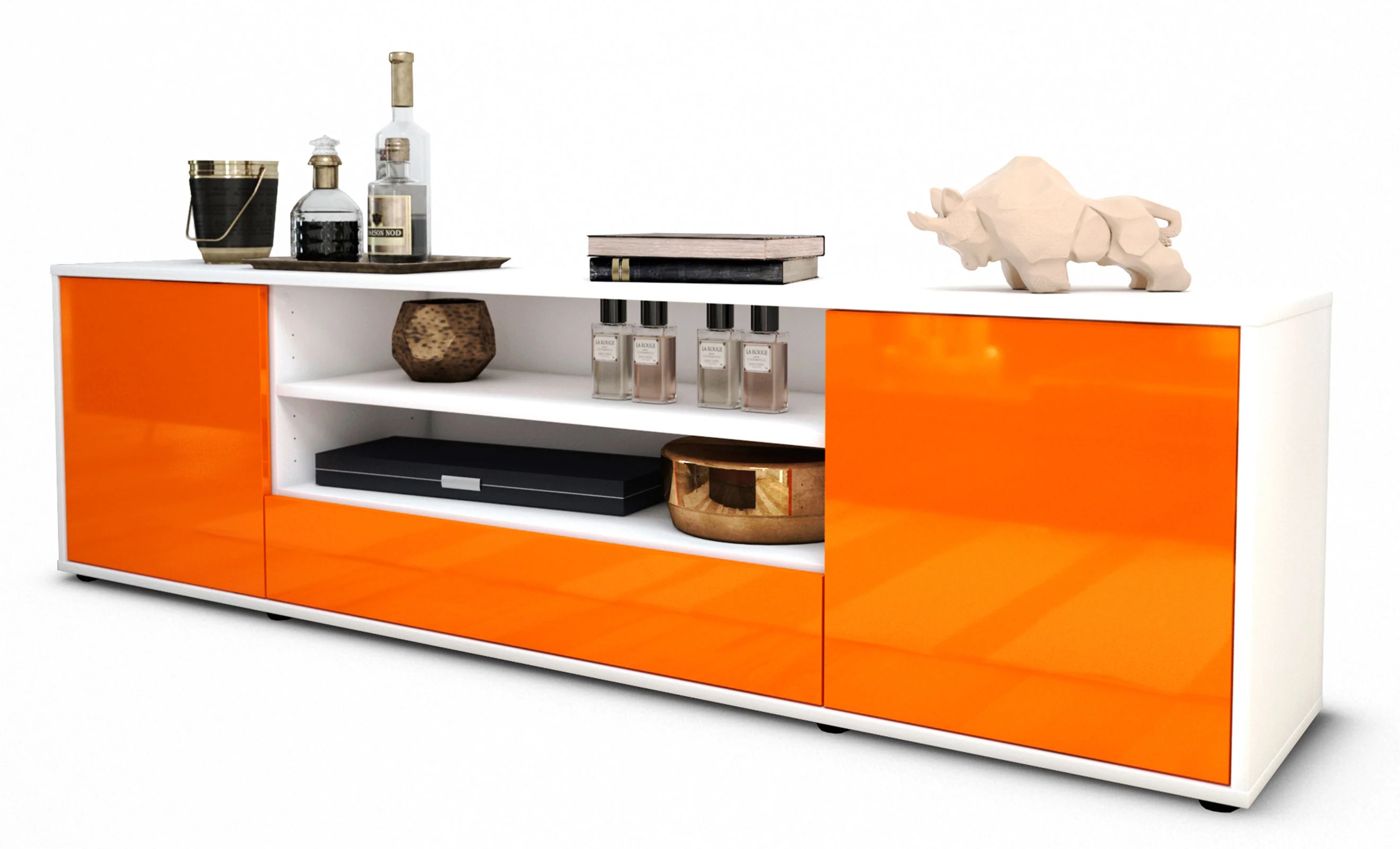 Bild von Lowboard Armida, Orange (180x49x35cm)