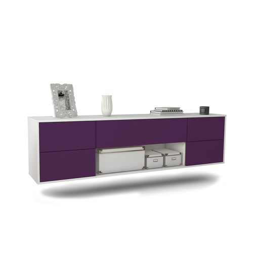 Bild von Lowboard Lincoln in Lila – Eleganz für Ihr Wohnzimmer