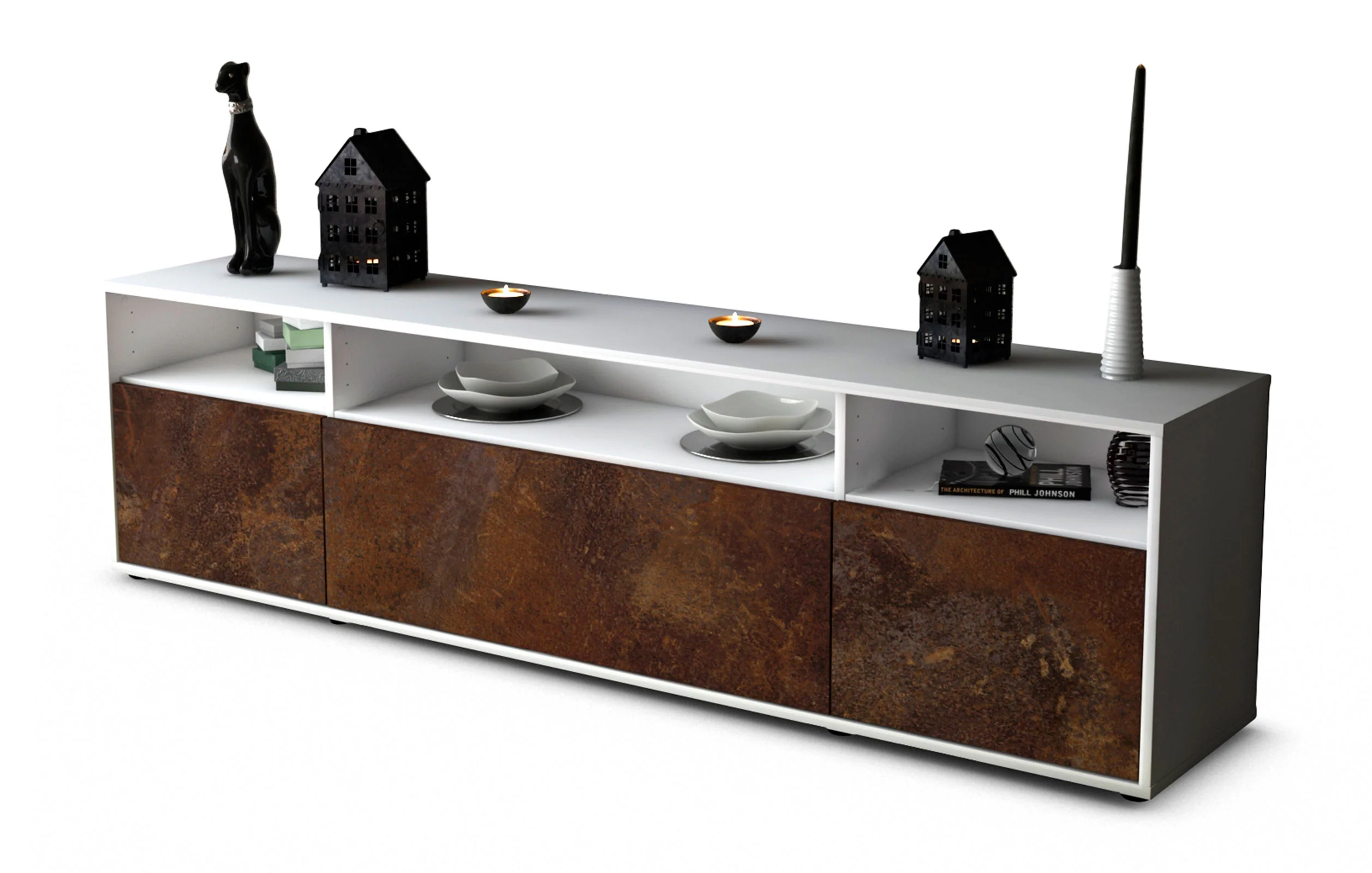 Bild von Lowboard Bianca, Rost (180x49x35cm)