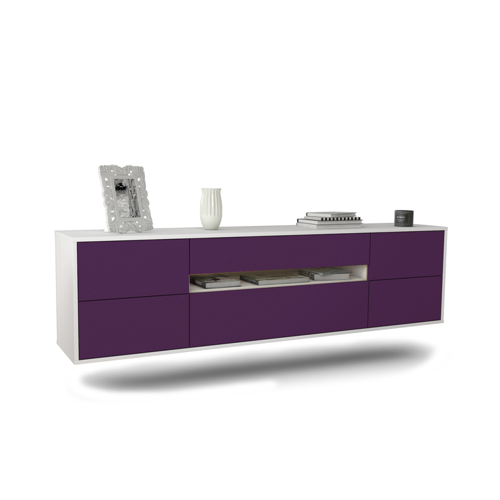 Bild von Modernes Lowboard Reno in Aubergine für jeden Wohnraum
