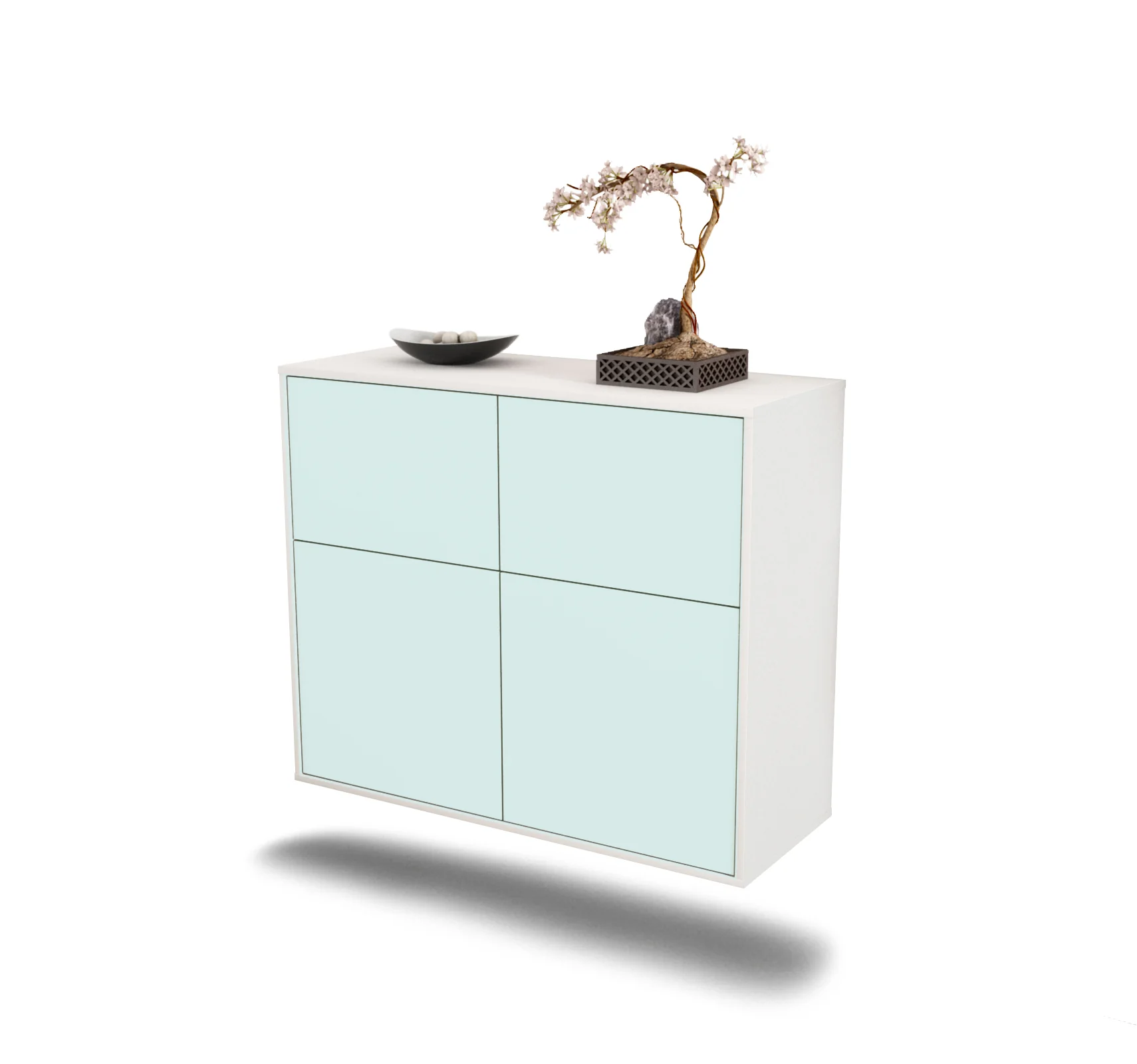 Bild von Sideboard Gilbert, Mint, hängend (92x79x35cm)