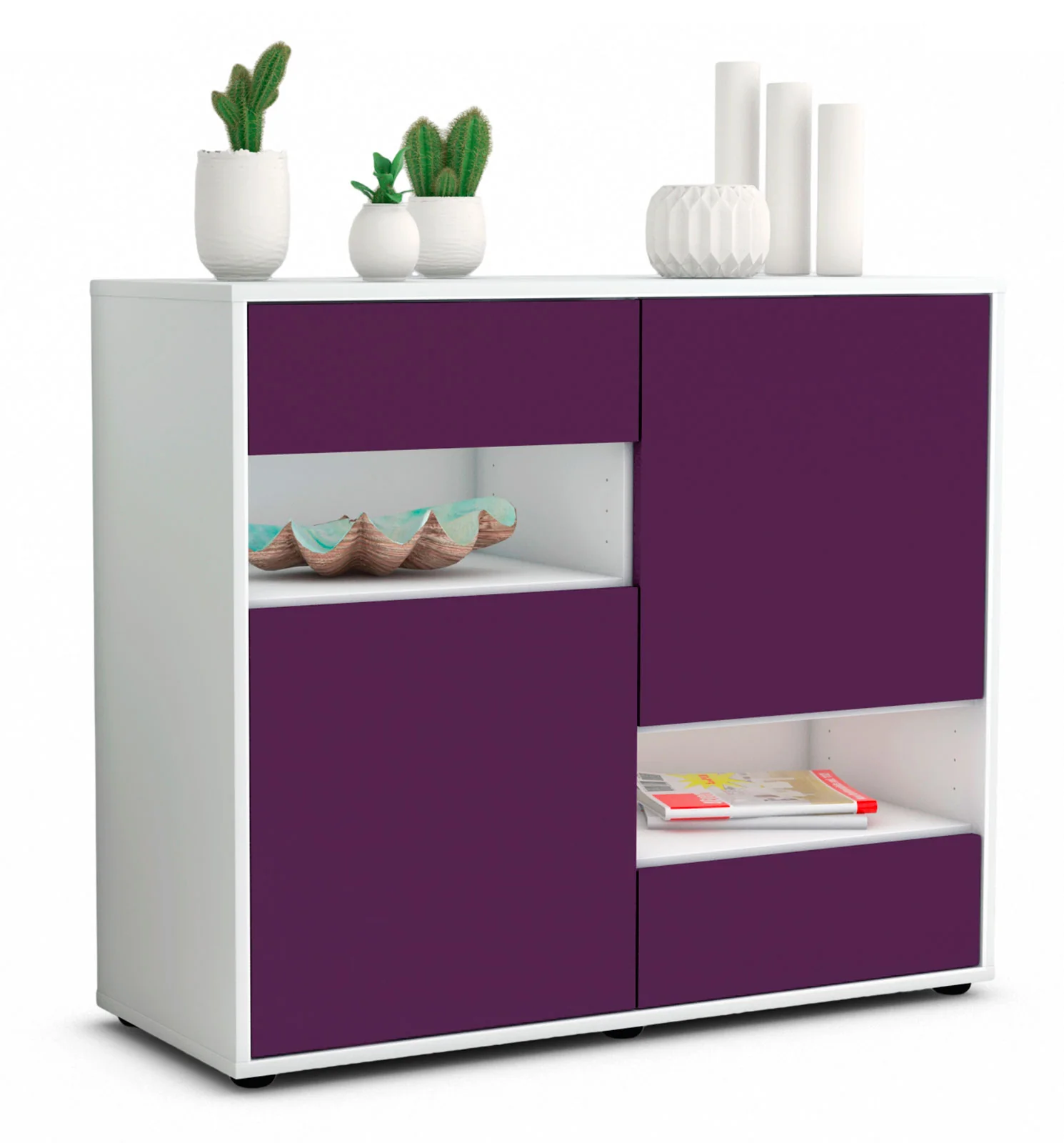 Bild von Sideboard Carmelina, Lila (92x79x35cm)