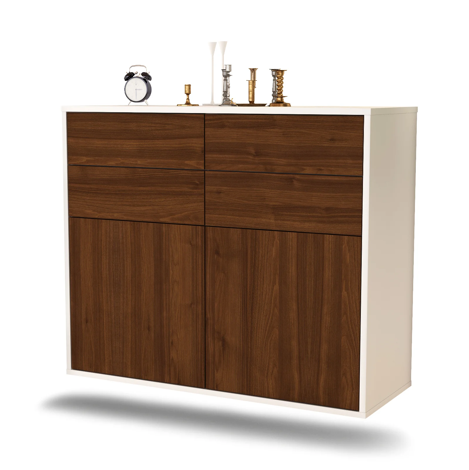 Bild von Sideboard Grand Rapids, Walnuss, hängend (92x79x35cm)