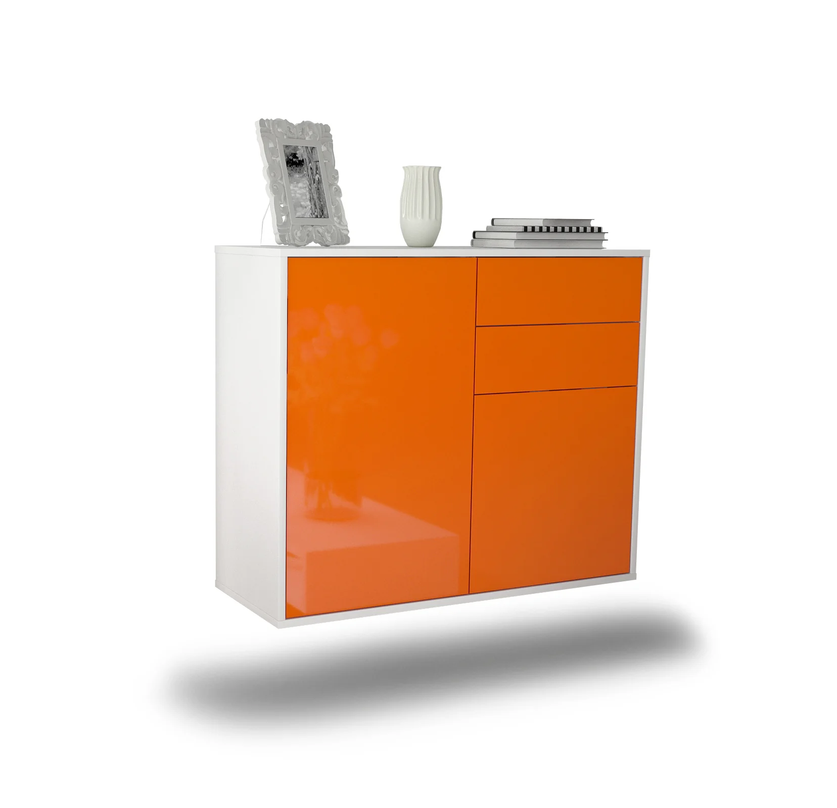 Bild von Sideboard Huntington Beach, Orange, hängend (92x79x35cm)
