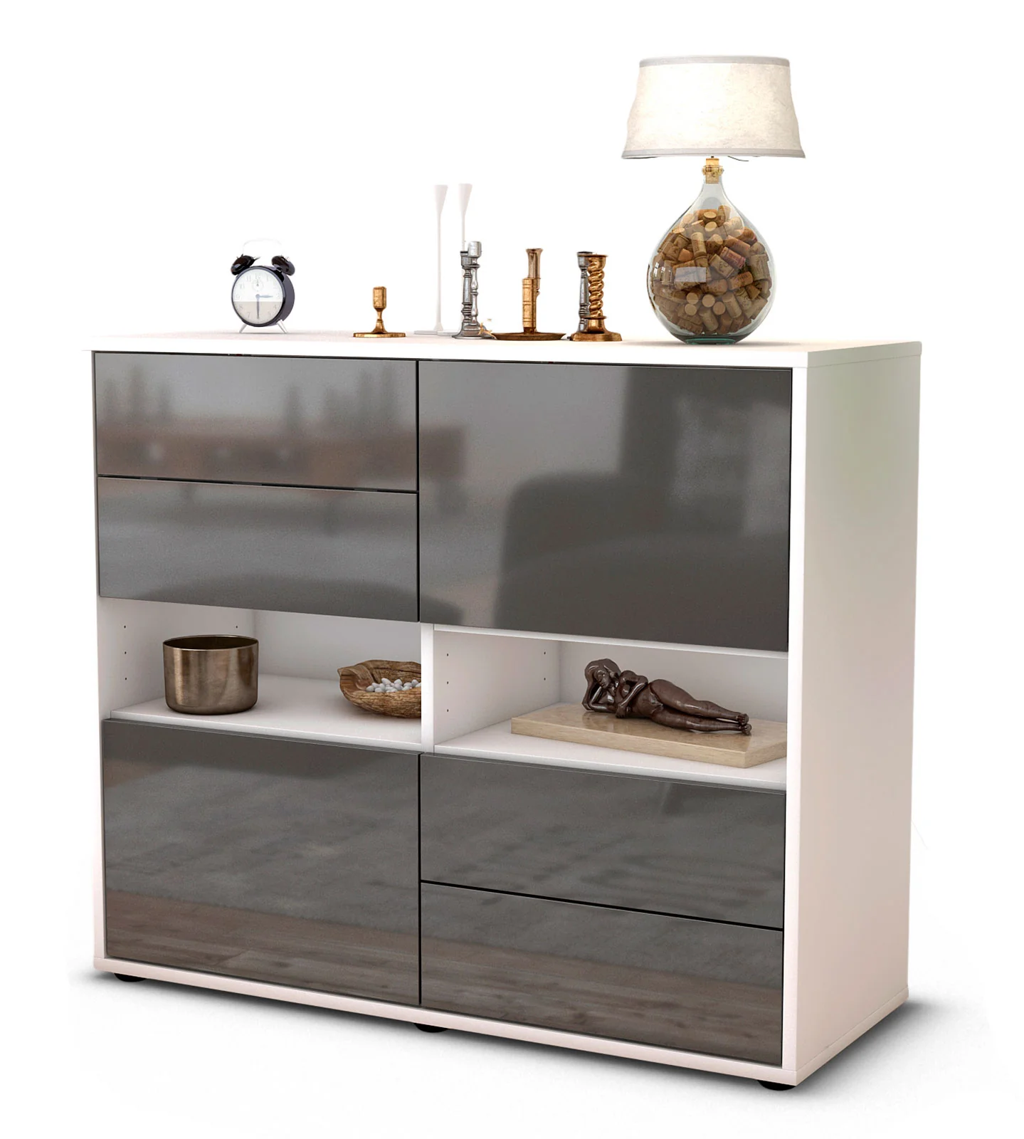 Bild von Sideboard Claudia, Grau (92x79x35cm)
