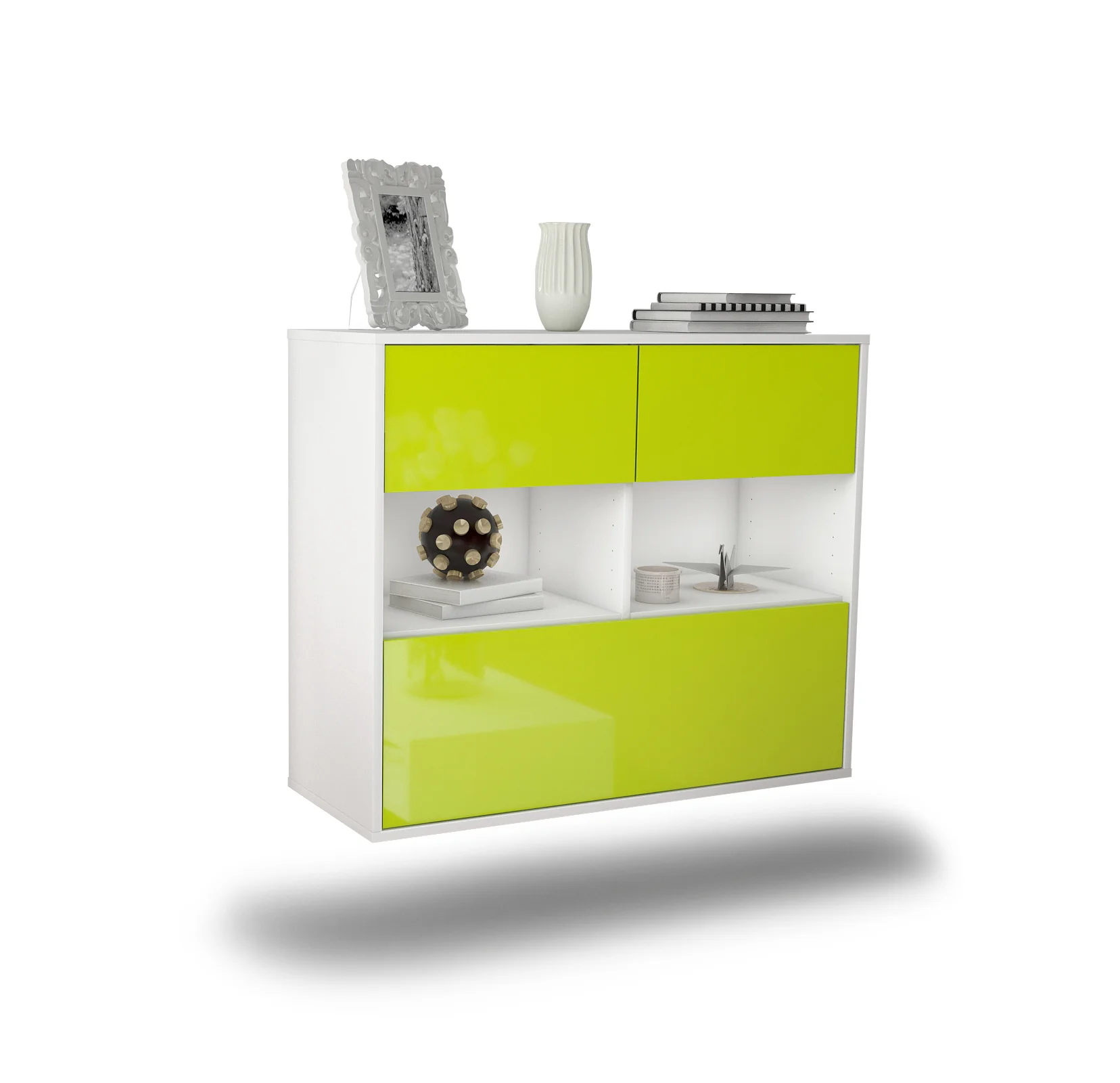 Bild von Sideboard Newport News, Grün, hängend (92x79x35cm)