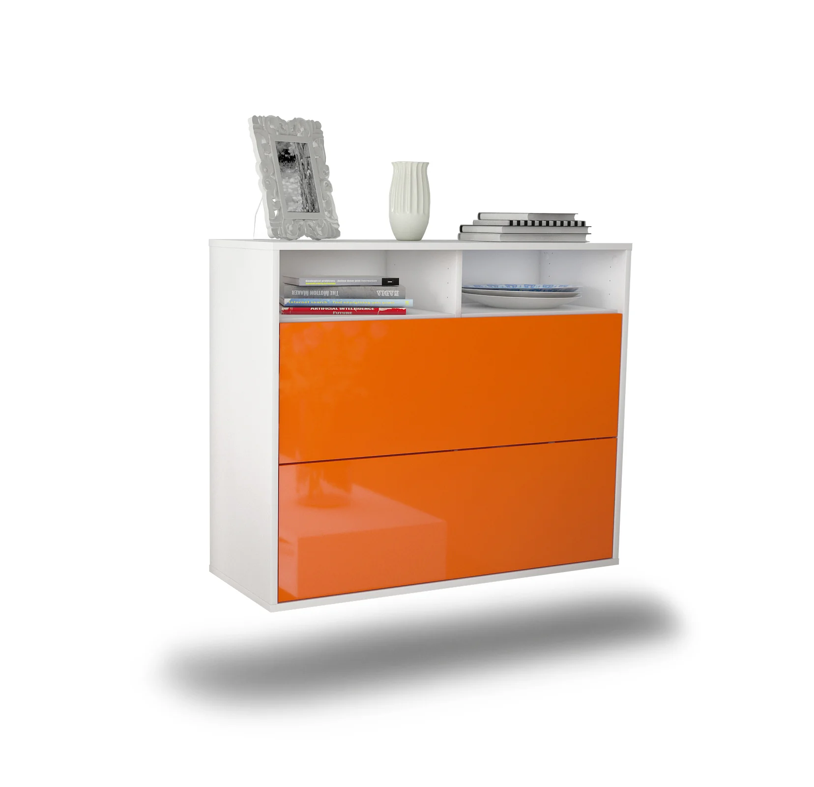 Bild von Sideboard Spring Valley, Orange, hängend (92x79x35cm)
