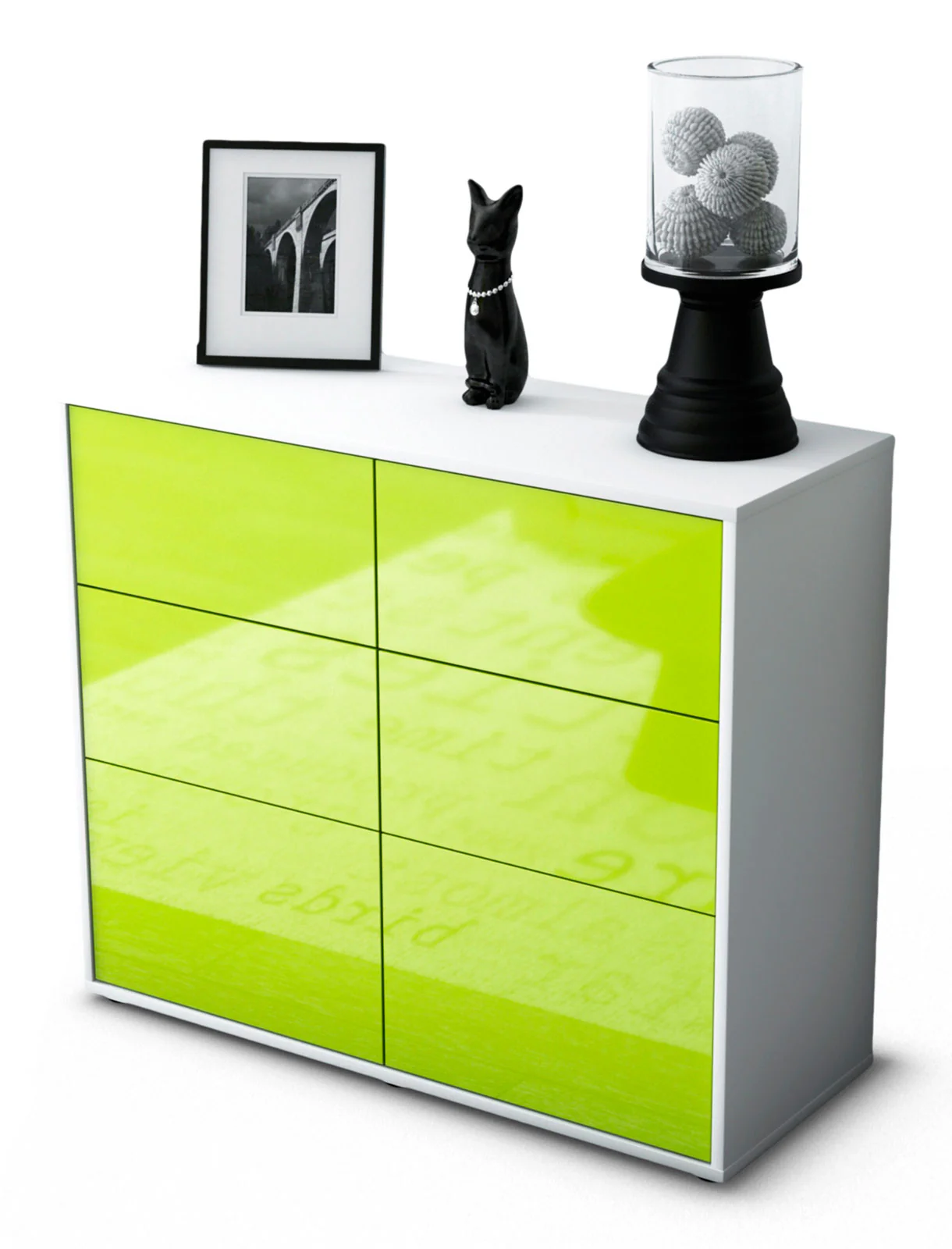 Bild von Sideboard Dalida, Grün (92x79x35cm)