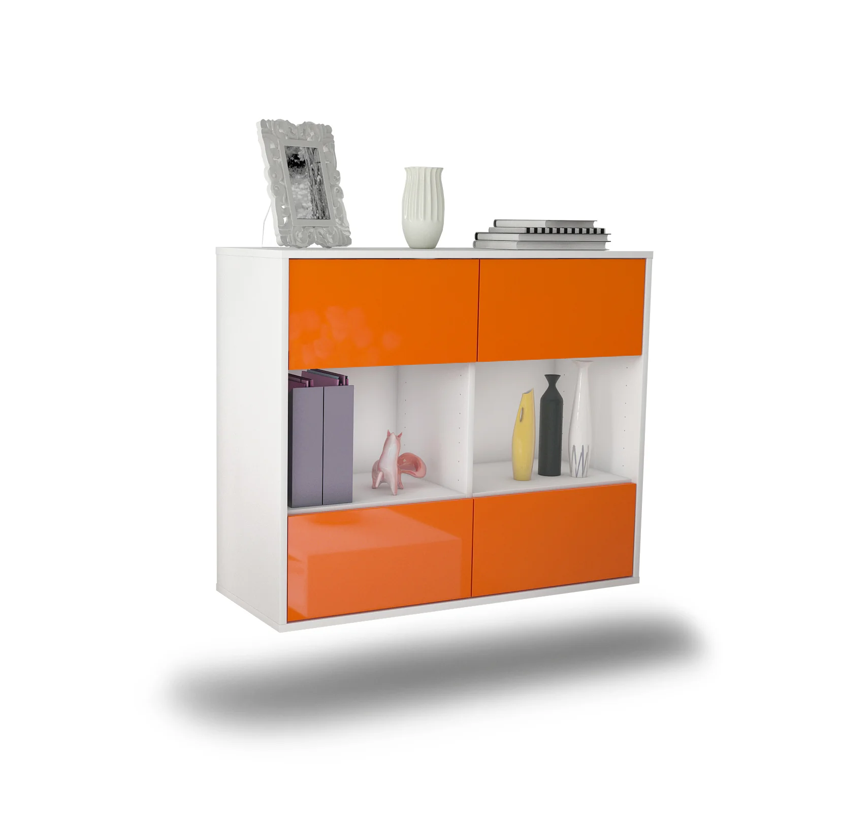 Bild von Sideboard Providence, Orange, hängend (92x79x35cm)