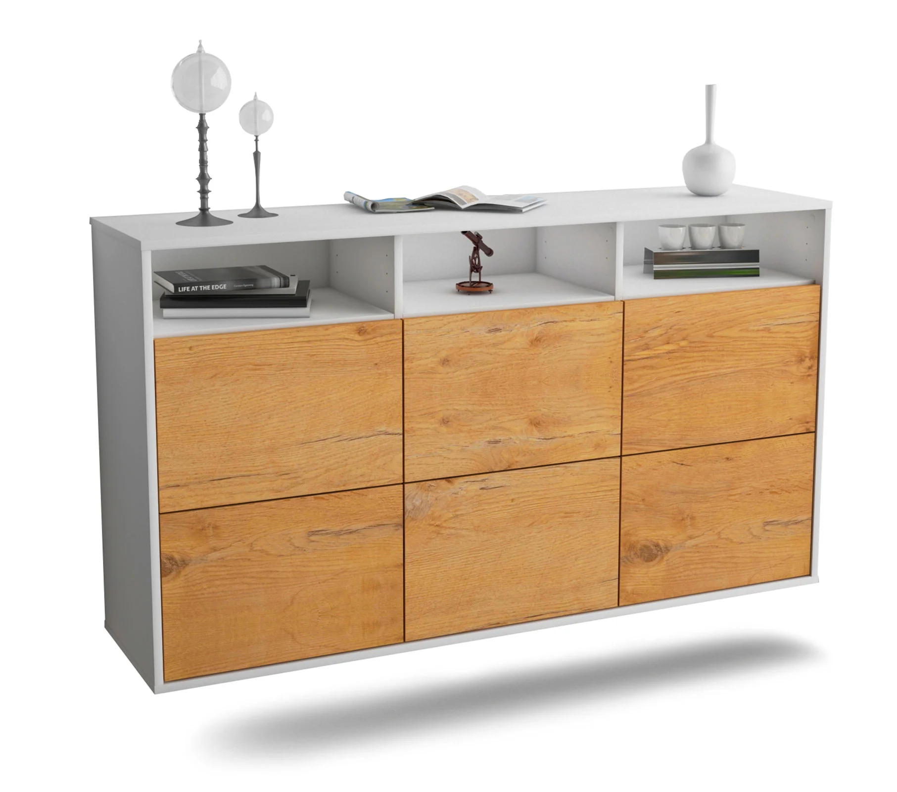 Bild von Sideboard Cape Coral, Eiche, hängend (136x79x35cm)