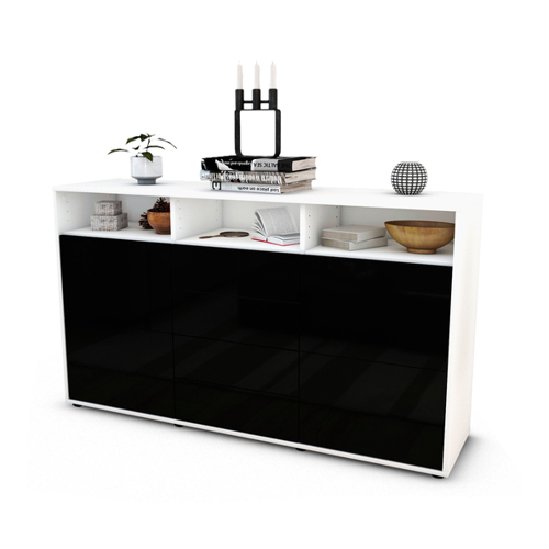 Bild von Sideboard Donabella, Schwarz (136x79x35cm)