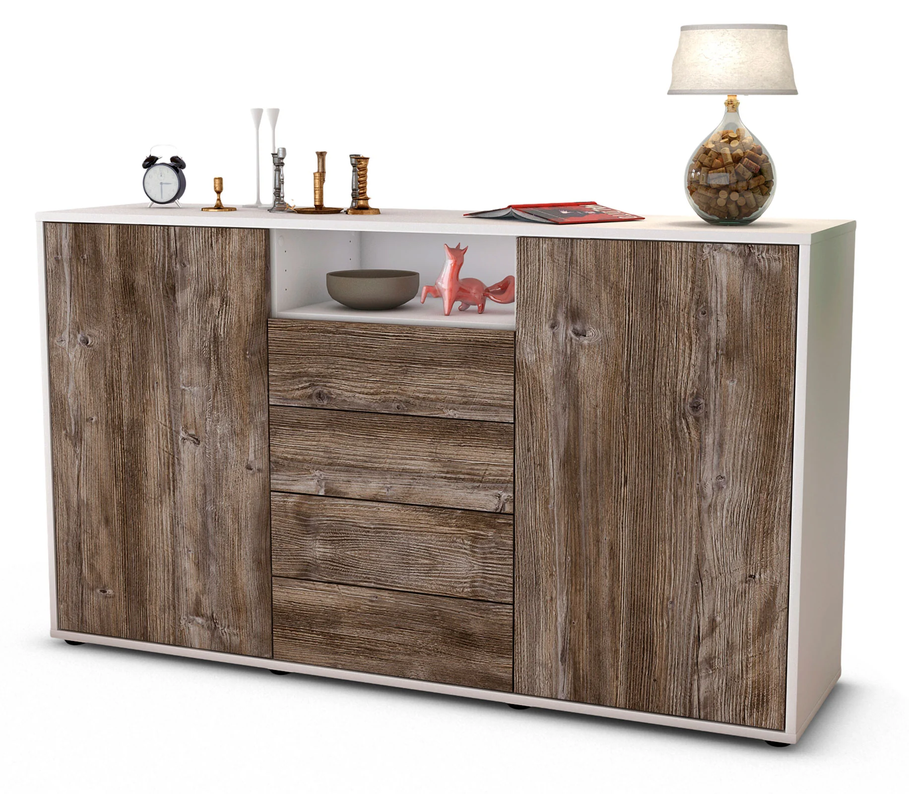 Bild von Sideboard Donnice, Treibholz (136x79x35cm)
