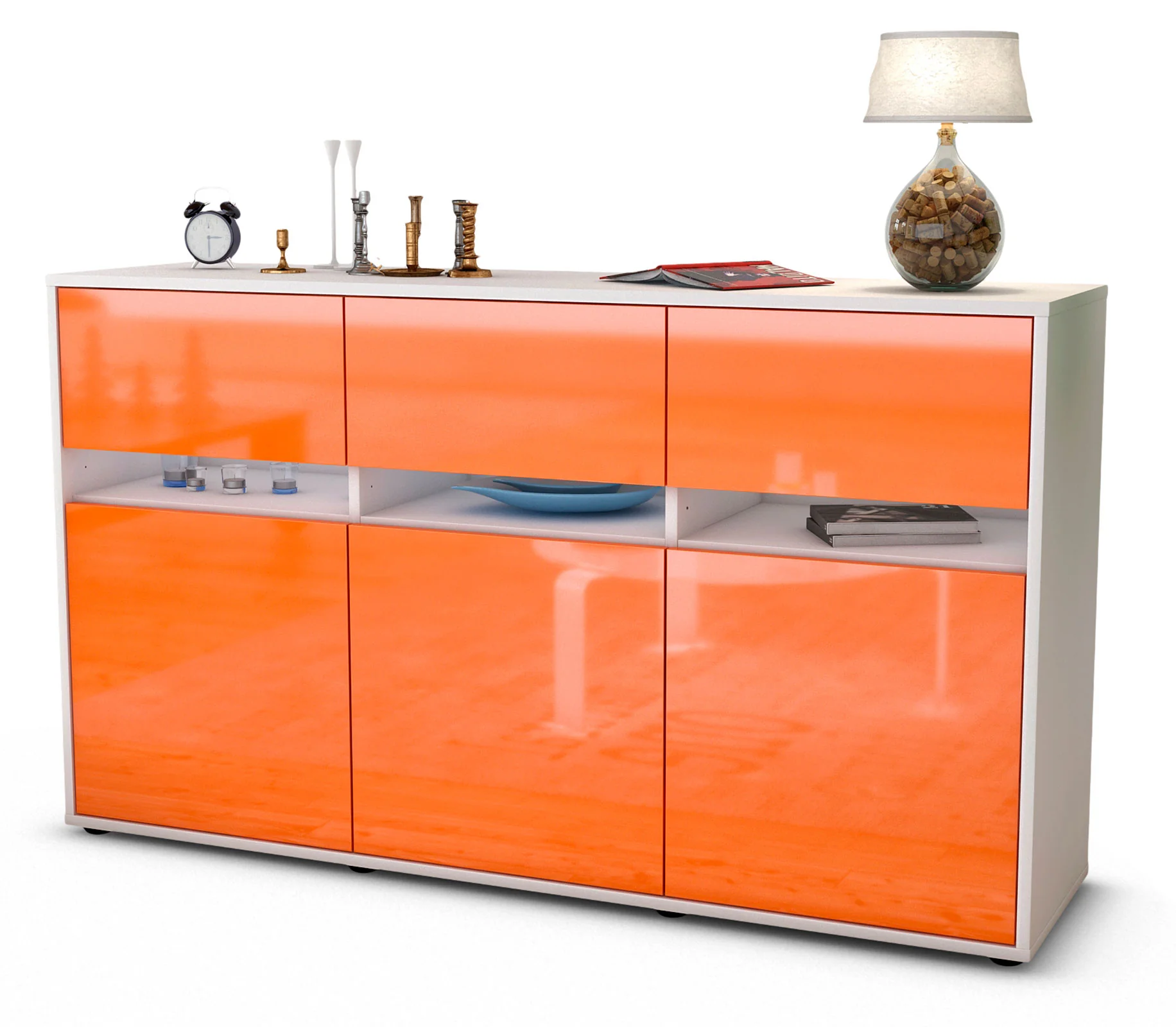 Bild von Sideboard Dorinde, Orange (136x79x35cm)