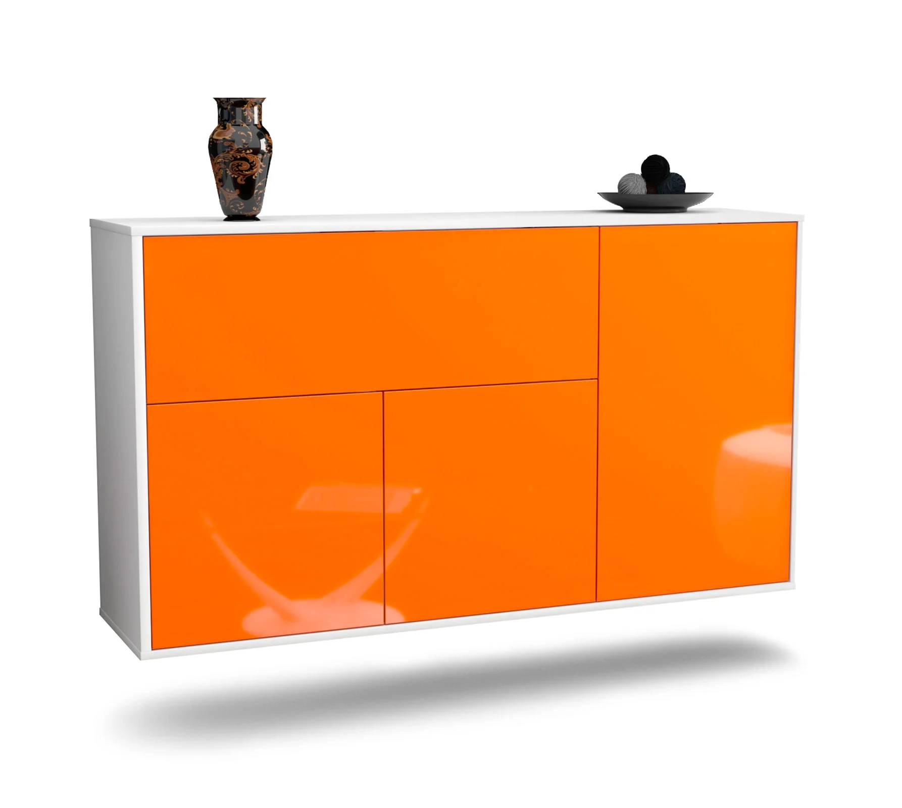 Bild von Sideboard Naperville, Orange, hängend (136x79x35cm)