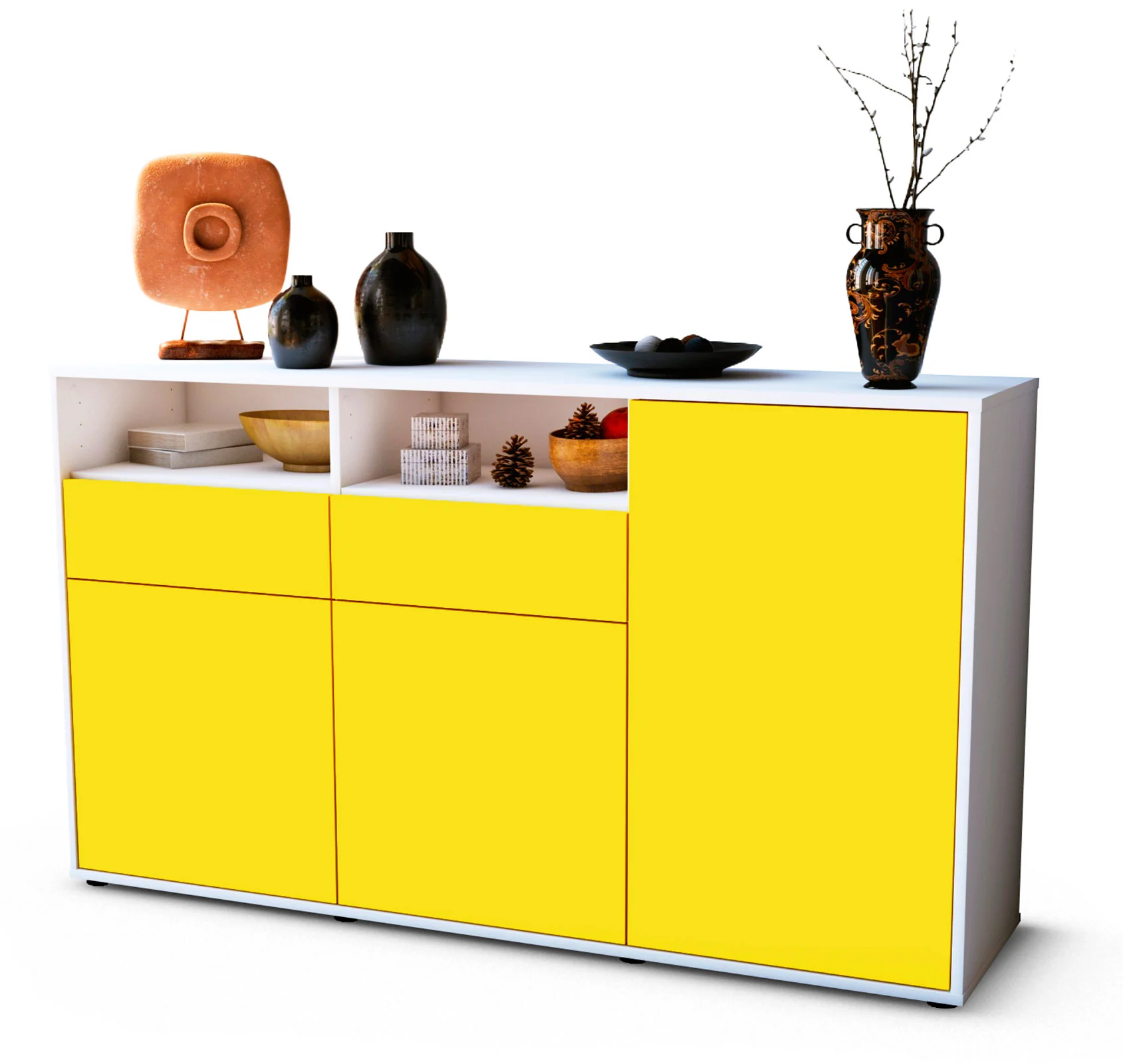Bild von Sideboard Editta, Gelb (136x79x35cm)