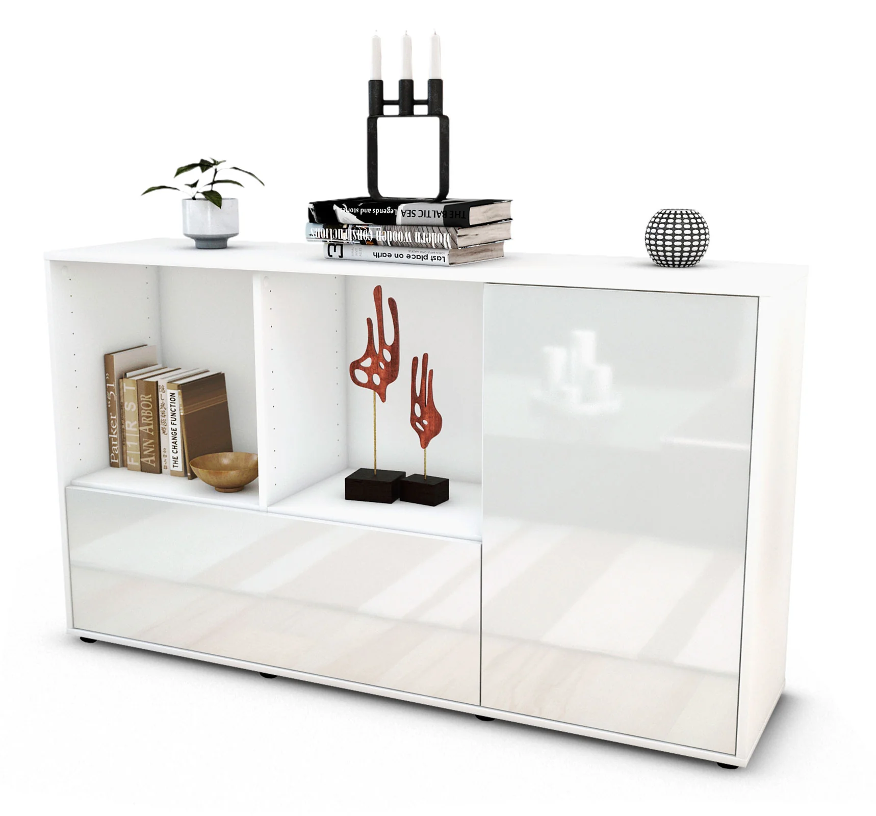 Bild von Sideboard Ela, Weiß (136x79x35cm)
