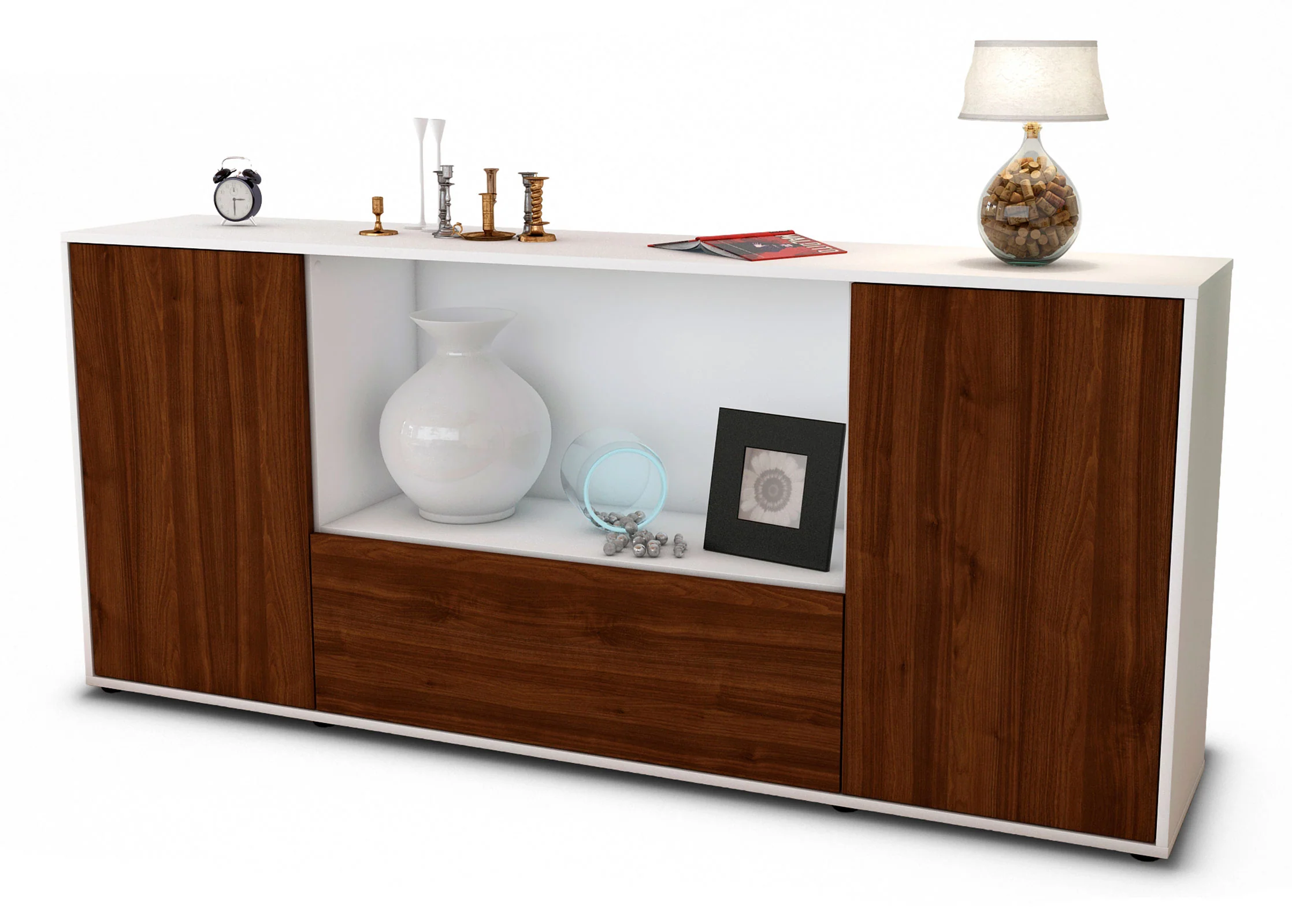 Bild von Sideboard Ella, Walnuss (180x79x35cm)