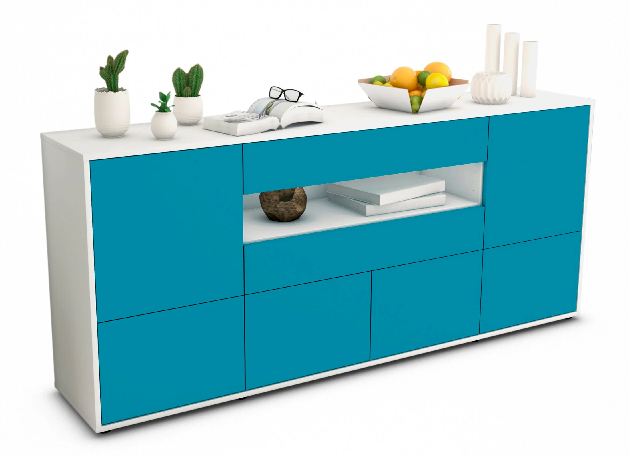 Bild von Sideboard Emely, Türkis (180x79x35cm)