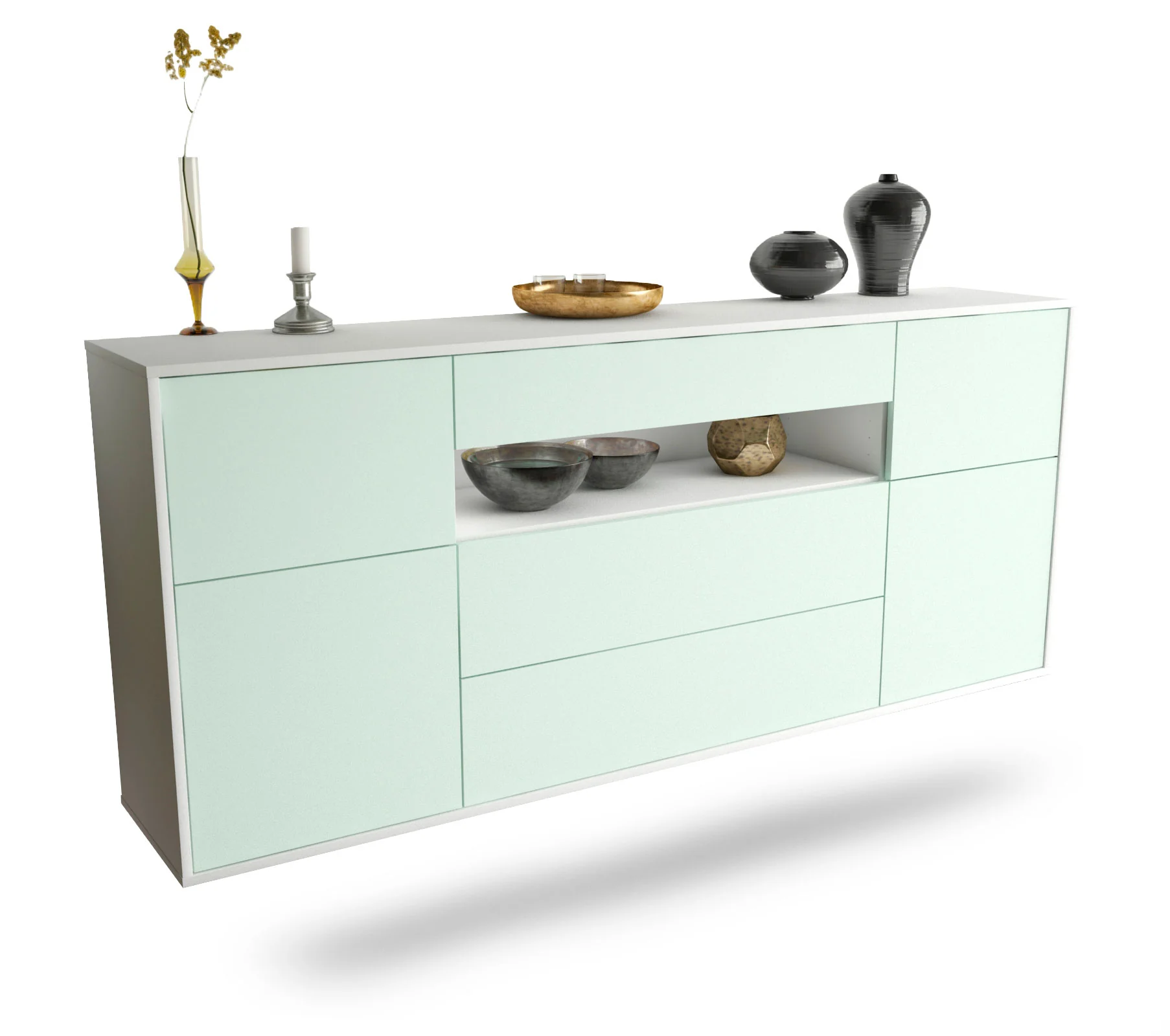 Bild von Sideboard Elizabeth, Mint, hängend (180x79x35cm)
