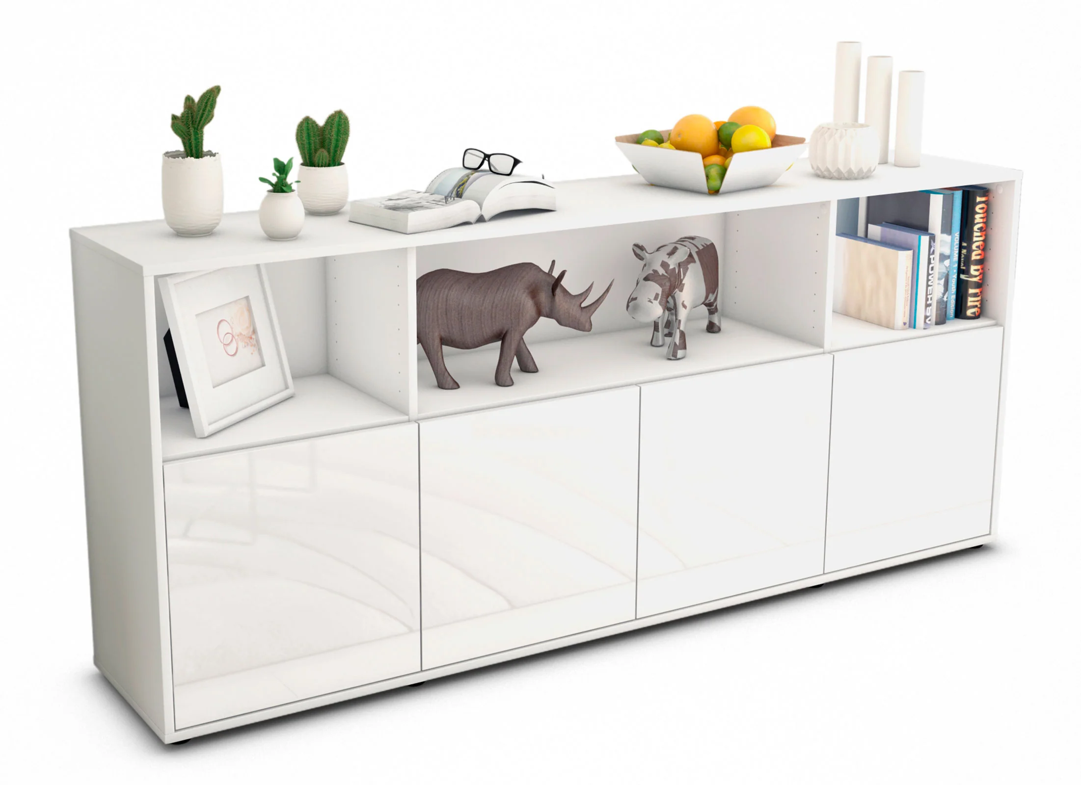Bild von Sideboard Enrica, Weiß (180x79x35cm)