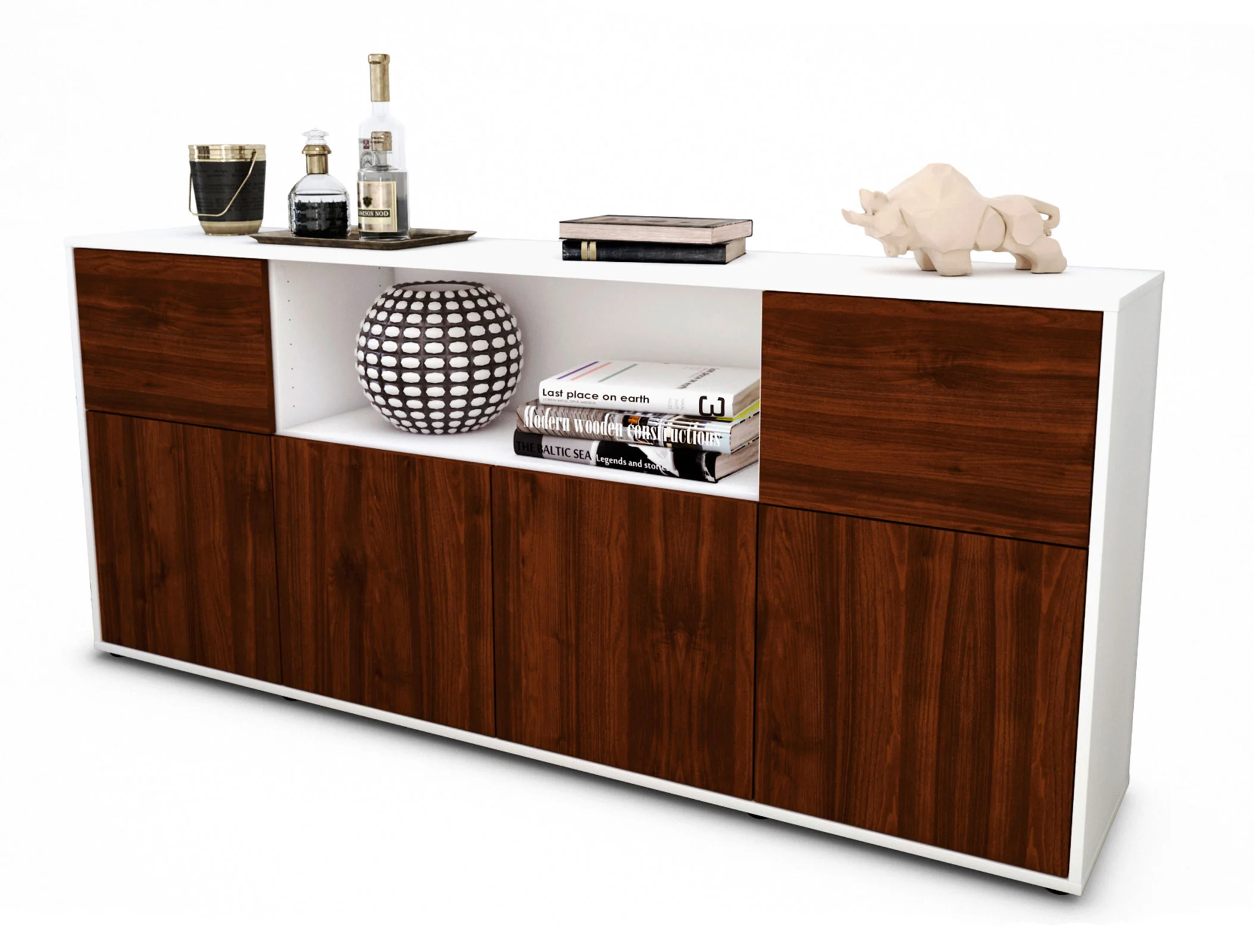 Bild von Sideboard Ermentrude, Walnuss (180x79x35cm)